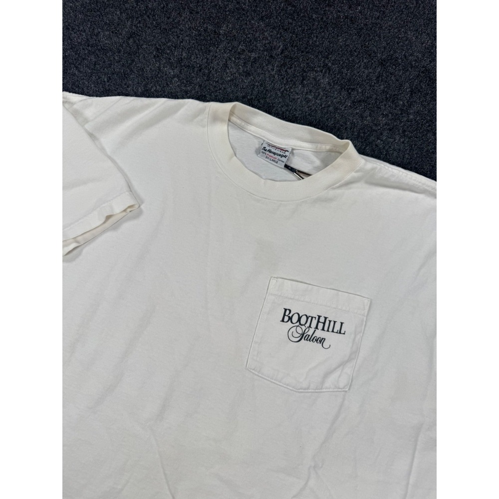 VTG 2000 Boot Hill Saloon Bike Week Daytona Beach Pocket T Shirt 3XL